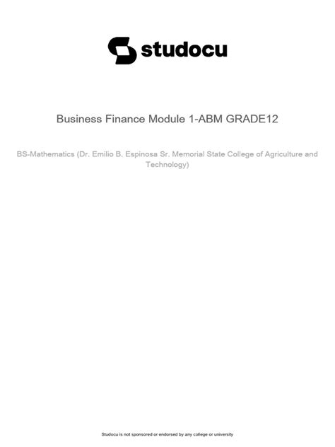 Business Finance Grade 12 的图像结果