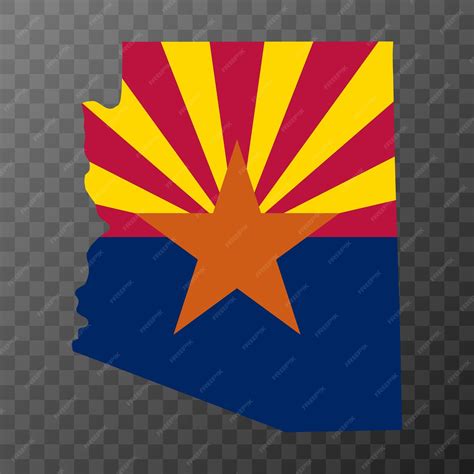 Premium Vector | Arizona state flag Vector illustration