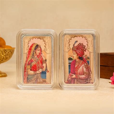 Raja Rani Silver Coin | Couple Gift | Chotteylal and Sons
