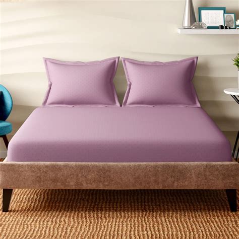 Buy PORTICO Pristine Jacquard Cotton 300TC Polka Dot Printed 3Pcs Super ...