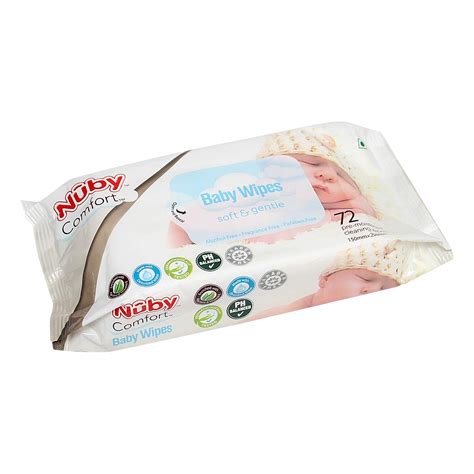Buy Nuby Pre-moistened Paraben Free Soft Baby Wipes with AloeVera ...