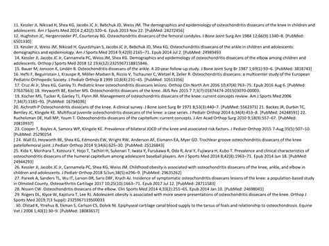 Osteochondritis Dissecans in painful knee | PPTX