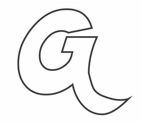 Printable Bubble Letters: Fancy Bubble Letter G