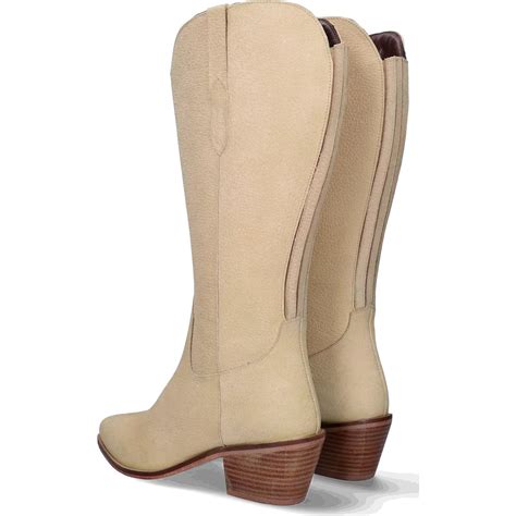Camberley - Beige - Extra Wide Calf Cowboy boots - JJ Footwear US