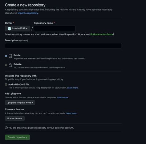 Creating Repository in GitHub 的图像结果