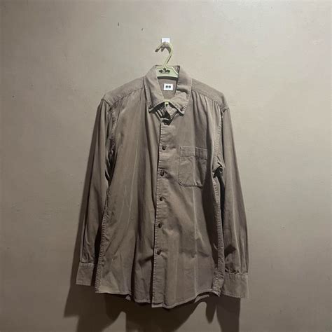 Uniqlo Light Brown Long Sleeves, Men's Fashion, Tops & Sets, Tshirts ...