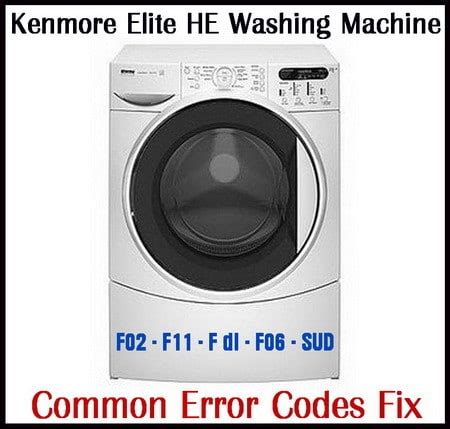 Kenmore Washing Machine Error Code 的图像结果