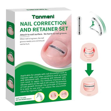 Amazon.com: Titanium Alloy Silicone Ingrown Toenail Treatment, Designed for Curved Nail Repair ...