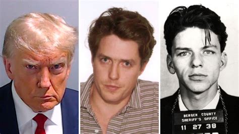 Famous mugshots: Donald Trump joins Hugh Grant and Frank Sinatra in ...