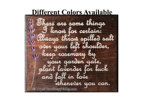 Practical Magic Quote: Always Throw Spilled Salt Over Your Left ...