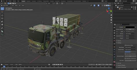 3D SAMP T Medium Range Air Defense Missile System | 3D Molier International