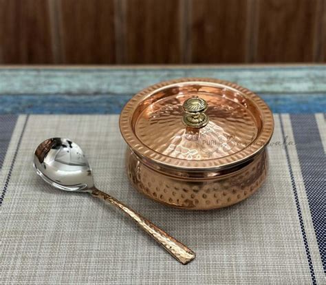 Buy PURI Bartanwala - Copper/Stainless Steel Double Wall Biryani/Gravy ...
