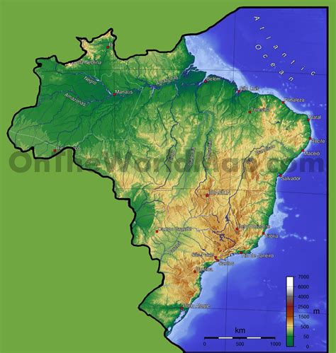 Geography Map Brazil at Buddy Byram blog