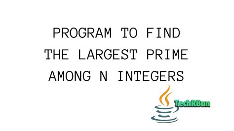 How Find the Prime Numbers in Java 的图像结果