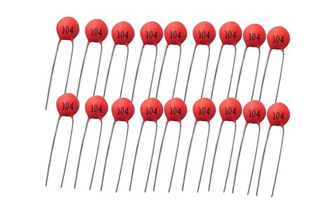 INSIGNIA LABS - 20 Pcs 104 0.1 uF 50 Volt Ceramic Disc Capacitor ...
