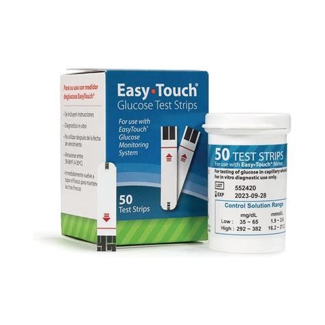 EasyTouch Buy 50ct Easy Touch Glucose Test Strips Online India | Ubuy