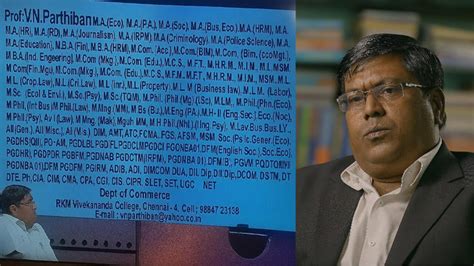Meet the Chennai professor with 150 degrees, and the promise behind his ...