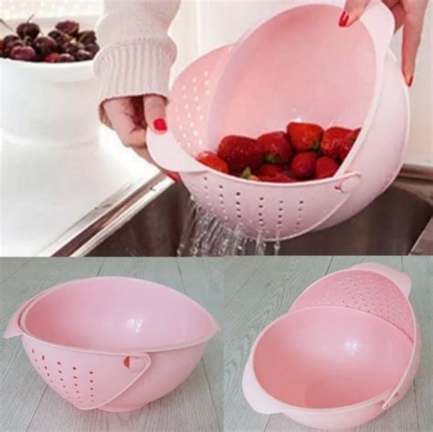 Fruits Vegetables Wash Basket with Flip Drainer for Fruit Vegetable ...