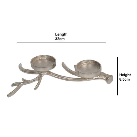 Silver Branch Pillar Holder – Maison Modern