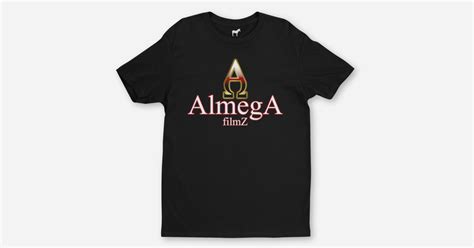 AlmegA filmZ full Logo on Black T-Shirt by Brian O'Bryant | T-shirts ...