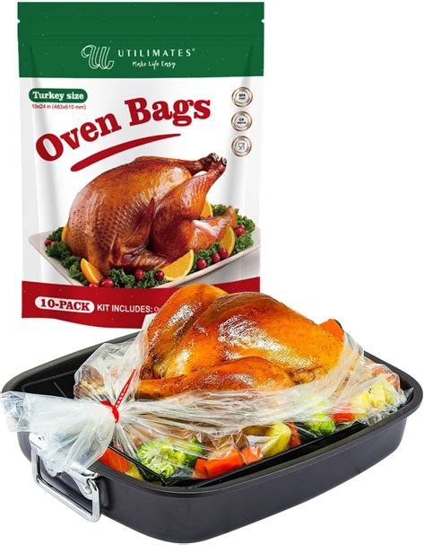 Amazon.com: UTILIMATES Turkey Bags for Oven Hold 15 20 25 lb Turkey, 10 ...