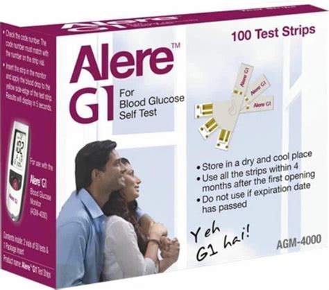 Alere G1 Glucometer Strips