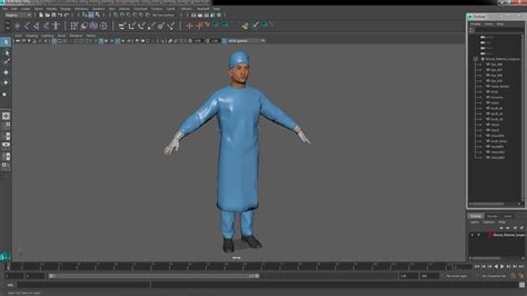 3D Blood Stained Surgeon Doctor model | 3D Molier International