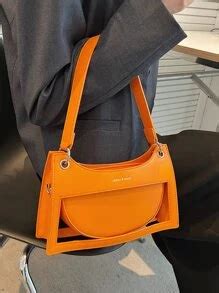 Letter Graphic Cut Out Chain Bag | SHEIN USA