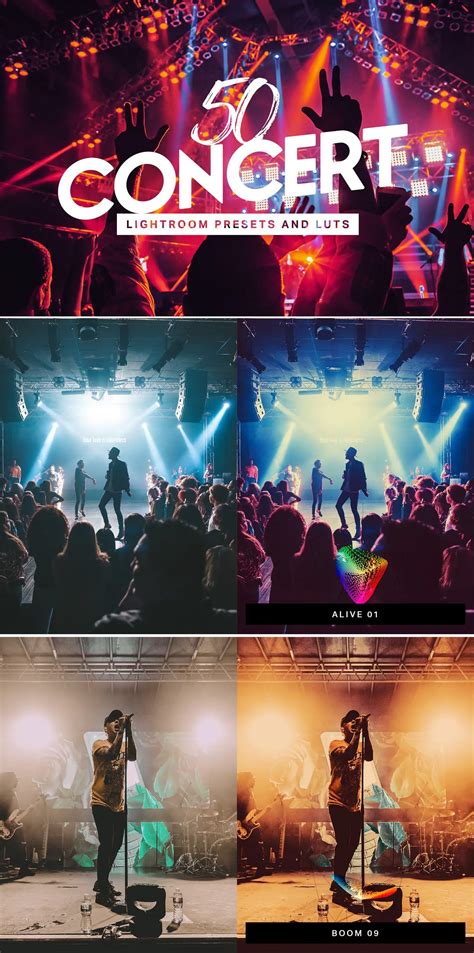 Transform Your Photos: 50 Concert Lightroom Presets for Stunning Edits ...