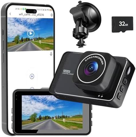 KoovDem Wireless Car Dash Cam Front - 1080P FHD 170° Wide Angle Dash ...