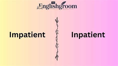 Impatient vs Inpatient Understanding the Key Differences 🏥⌛