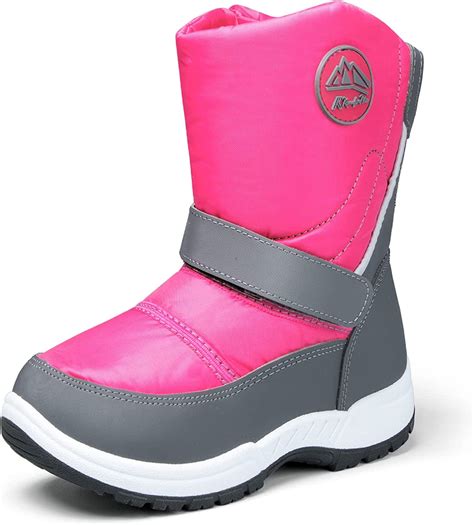 Kushyshoo Kids Snow Boots Waterproof Pink Girls Winter Boot Little Kid ...