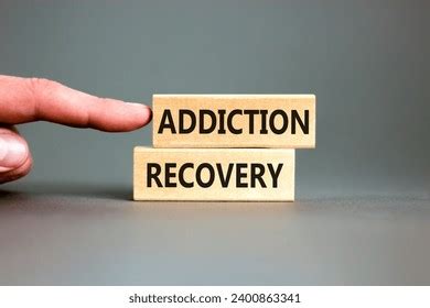 Addiction Recovery Symbol Concept Words Addiction Stock Photo ...