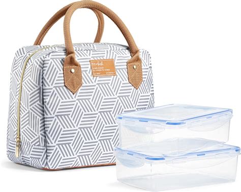 Amazon.com: Fit & Fresh Lunch Bag For Women, Insulated Womens Lunch Bag ...