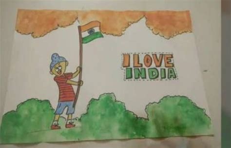 Drawing on patriotism or poster making on patriotism (note:not from ...