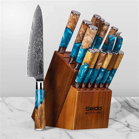Kitchen Knife Block Sets | VG-10 & Damascus | Seido Knives