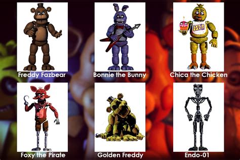 Cuántos animatronics hay en FNaF