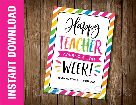 Teacher Appreciation Week Cards at Jennifer Brock blog