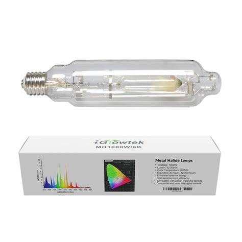 Buy iGrowtek 1000W MH Grow Light Bulb,High PAR Enhanced Blue and Violet ...