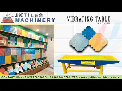 Vibrating Table - Paving Block Vibrating Table Manufacturer from Noida