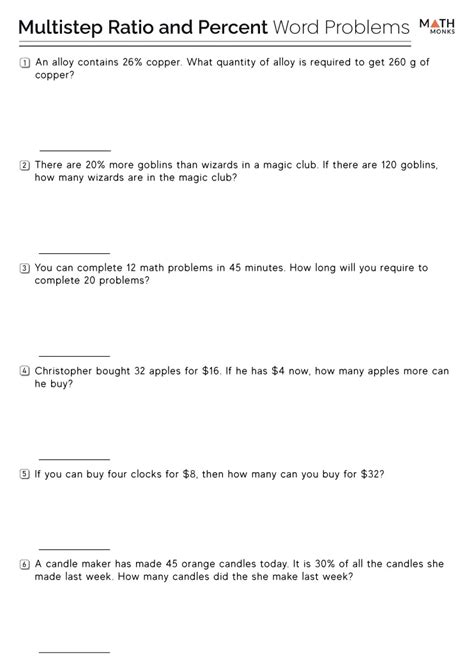 Ratio Word Problem Worksheet 的图像结果