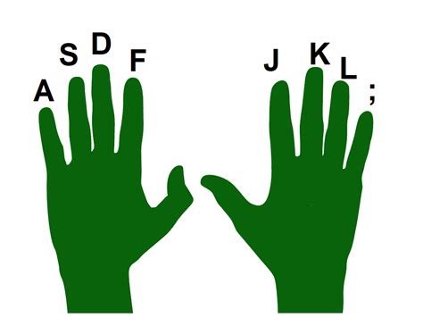 Image result for Keyboard Typing Hand Placement