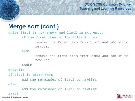 Image result for Merge Sort OCR GCSE