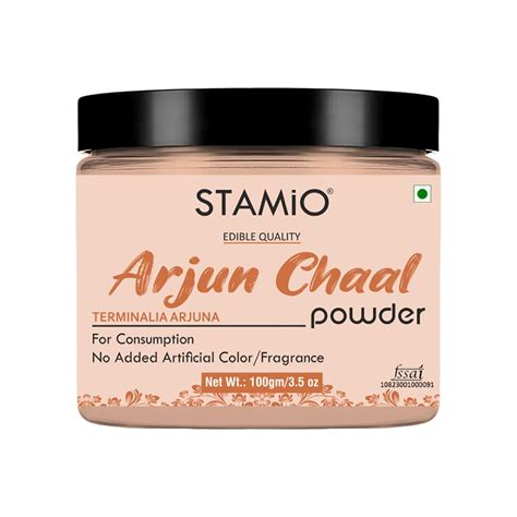 STAMIO Arjun Chaal Powder 100 gm | Pure Triple Filtered Terminalia ...