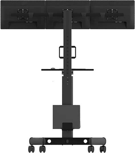 Monitor Stand Triple Monitor Mobile Cart Nepal | Ubuy