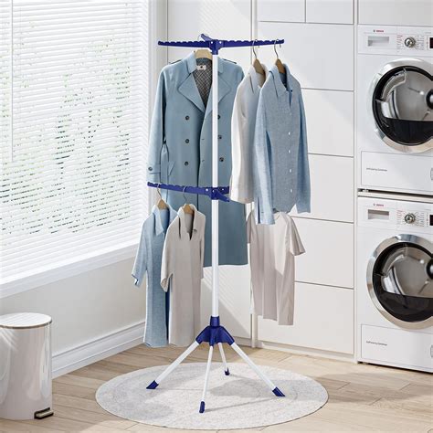 2-Tier Collapsible Four-Legged Clothing Rack