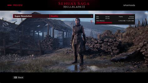 Gallery Comparison: Hellblade 2 Super Performance Graphics Difference
