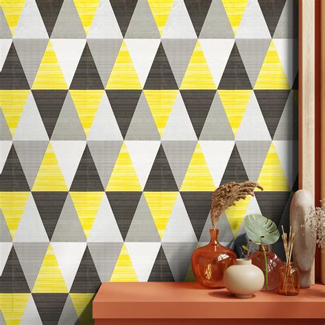 Asian Paints EzyCR8 P&S Geometric Lime Silver White Squares| Self ...