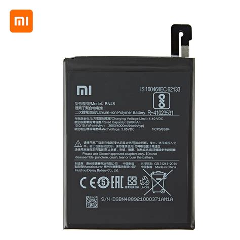 Xiaomi Redmi Note 6 Pro battery original (BN48) 4000mah – Virateck