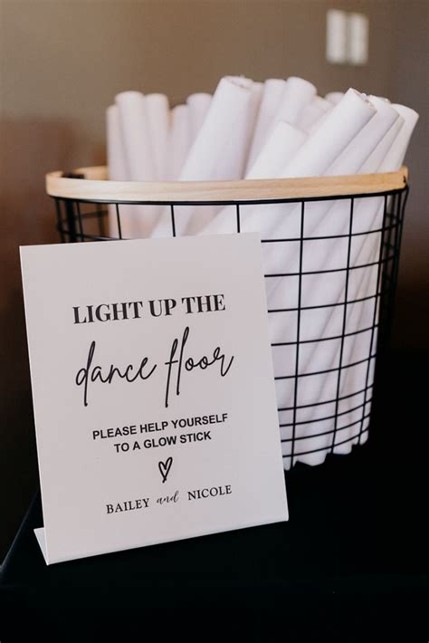 Light Up the Dance Floor Sign | Wedding Glow Stick | Wedding Dance ...